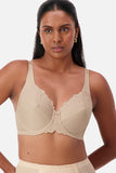 Embroidered Minimizer Wired Bra - Genevieve's Wardrobe