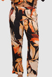 Pure Chic Floral Viscose Satin Pyjama Pants
