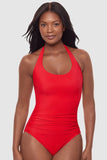 Utopia Wired Halter One-Piece Shaping Swimsuit