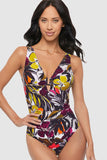 Marquis Kristi Plunge One-Piece Shaping Swimsuit