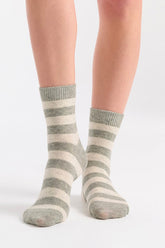 Winter Stripe Crew Sock - Genevieve's Wardrobe
