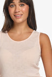Merino Wool & Bamboo Pointelle Thermal Tank