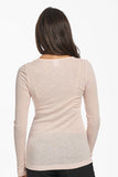 Merino Wool & Bamboo Pointelle Long Sleeve Thermal