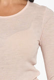 Merino Wool & Bamboo Pointelle Long Sleeve Thermal