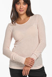 Merino Wool & Bamboo Pointelle Long Sleeve Thermal