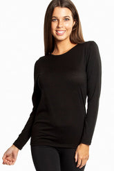 Pure Wool Scoop Neck Long Sleeve Thermal - Baselayers - Genevieve's Wardrobe