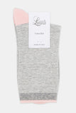 Lina Fine Stripe Crew Sock - Genevieve's Wardrobe