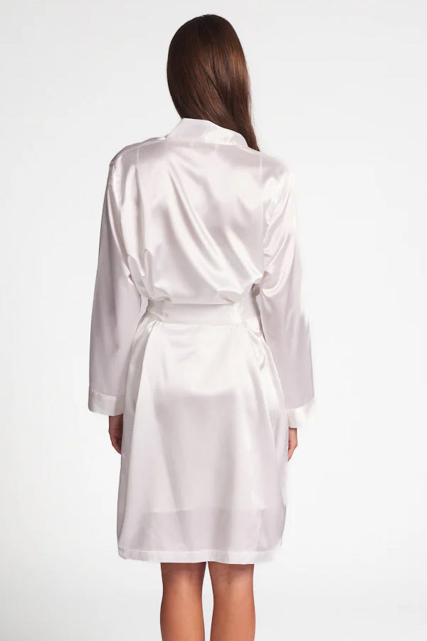 Silk Short Robe - Genevieve's Wardrobe