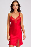 Silk Chemise With Lace