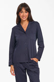 Supima Cotton Piped PJ Top - Genevieve's Wardrobe