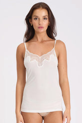 Silk Jersey Lace Camisole - Genevieve's Wardrobe
