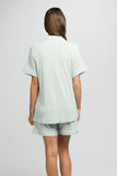 Morning Honey Jersey Piped Short Sleeve PJ Set