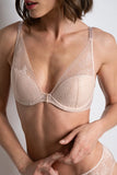 Maddie Lace Padded Plunge Bra