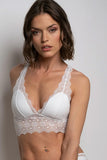 Georgia Racerback Padded Longline Lace Bralette