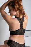 Georgia Racerback Padded Longline Lace Bralette