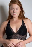 Georgia Racerback Padded Longline Lace Bralette