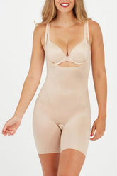 Thinstincts 2.0 Open Bust Mid Thigh Bodysuit- SPANX - Genevieve's Wardrobe