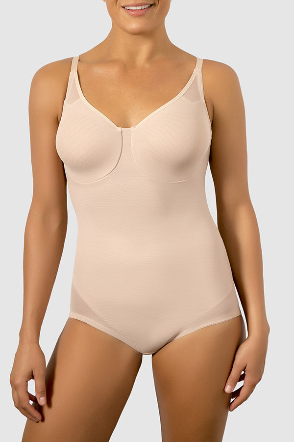 Miraclesuit Extra Firm Control Comfort Leg Bodysuit, 40D, Nude