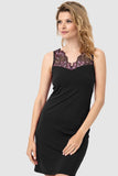 Viscose & Lace Trim Short Nightie