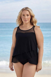 Illusionists Mirage Floaty Layered Tankini Top - DD Cup - Genevieve's Wardrobe