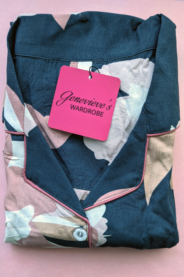 Frankie Floral Short Sleeve Pyjama Set - Genevieve's Wardrobe