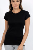 Organic Cotton Cap Sleeve T-Shirt - Baselayers - Genevieve's Wardrobe