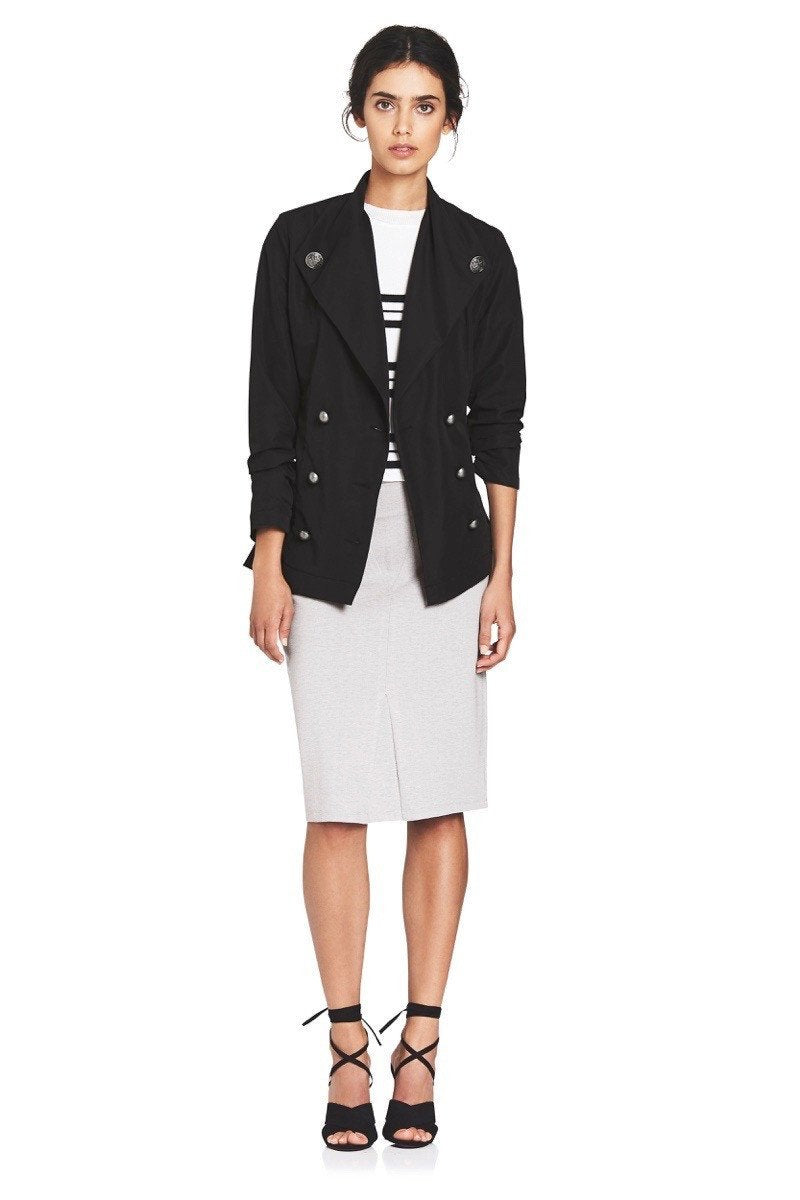 Microfiber Wing collar Trench -  Genevieve's Wardrobe Australia