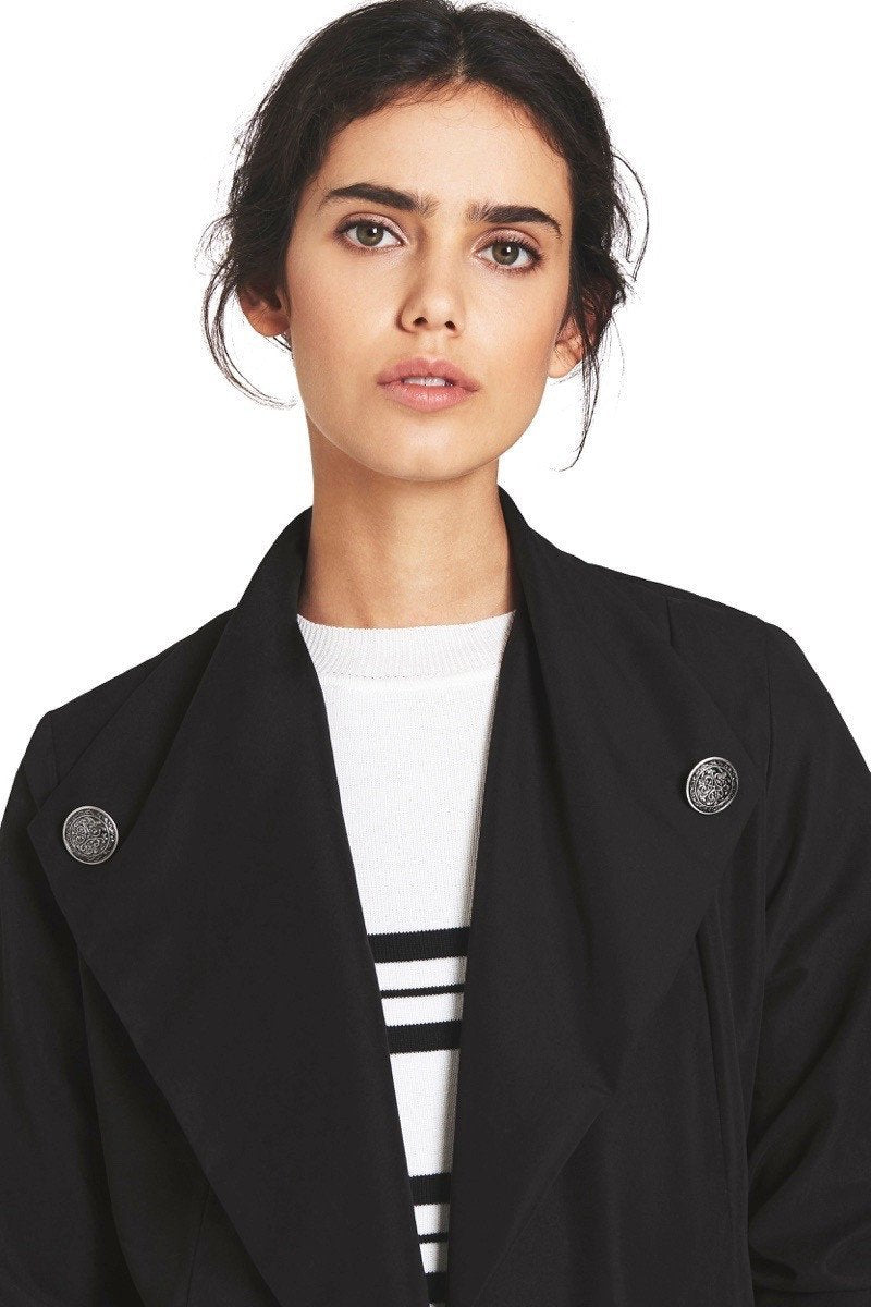 Microfiber Wing collar Trench -  Genevieve's Wardrobe Australia