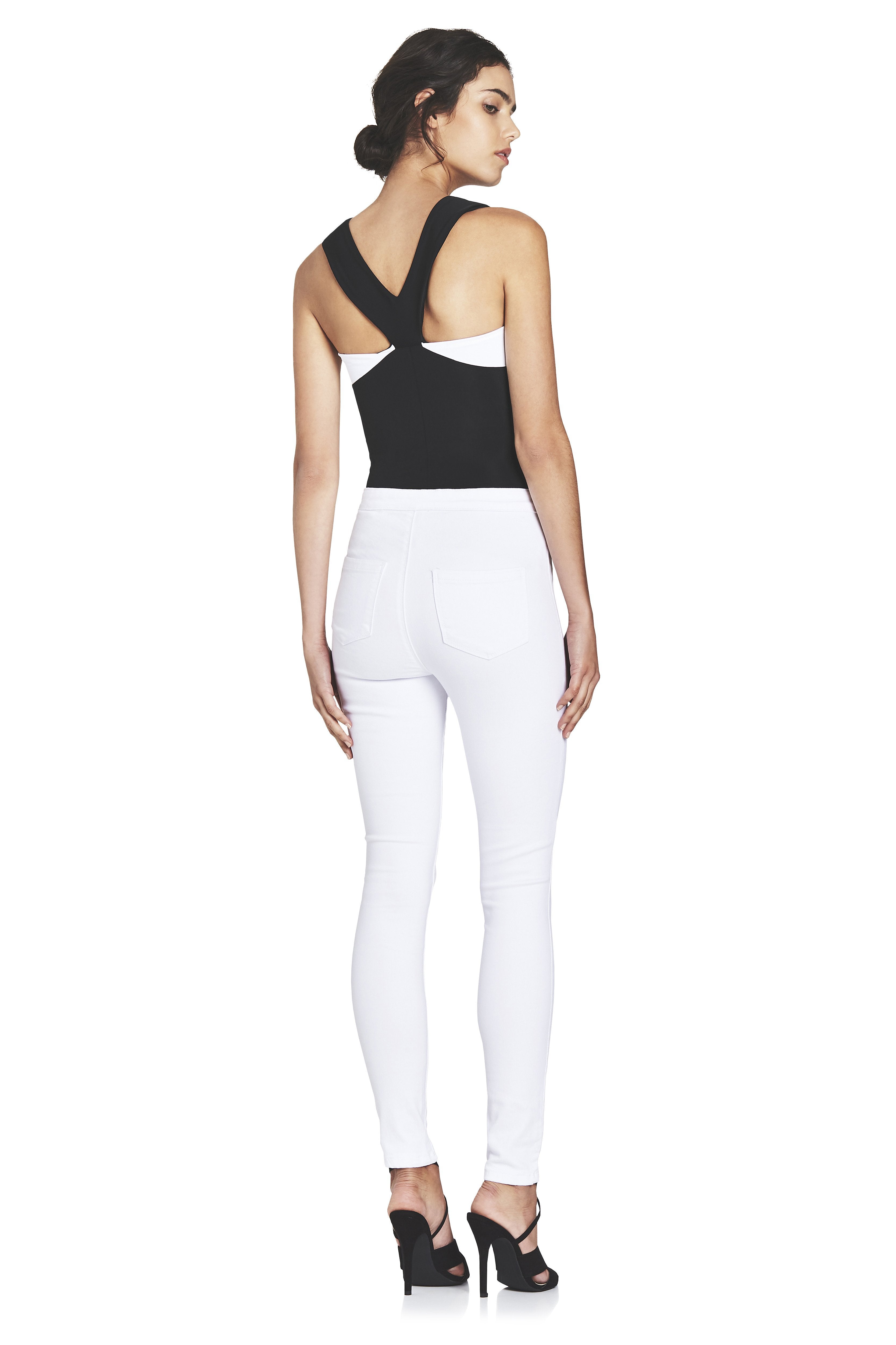 High Waisted White Jeans -  Genevieve's Wardrobe Australia