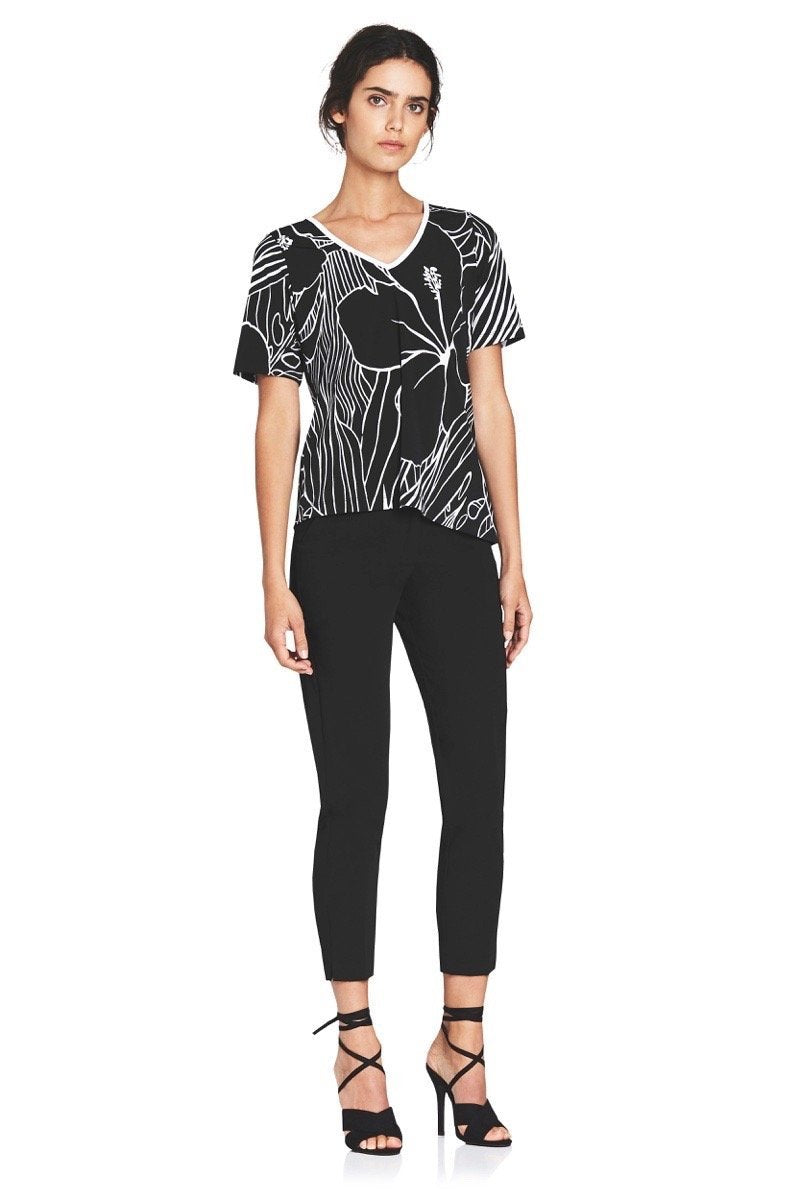 Cloister Tropical Print Top - Genevieve's Wardrobe Australia