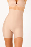 Laser Cut Hi-Waisted Mid Thigh Short