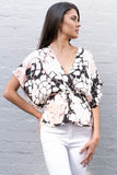 Resort Crossover Mosaic Top - Genevieve's Wardrobe Australia