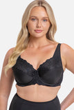 Embroidered Minimizer Wired Bra - Genevieve's Wardrobe