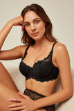 Essential Lace Balconette Padded Bra