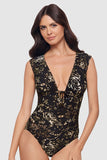 Balinese Dash Open Back One-Piece Shaping Swimsuit