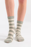 Winter Stripe Crew Sock