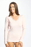 Cotton Long Sleeve Top With Lace