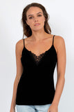 Pure Wool Cami with Guippure Lace Motif - Genevieve's Wardrobe