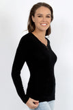 Pure Wool Long Sleeve Thermal with Guippure Motif - Genevieve's Wardrobe