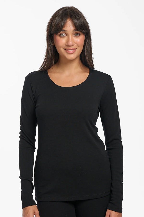 Ultra Warm Pure Merino Wool 240gsm Long Sleeve - Genevieve's Wardrobe