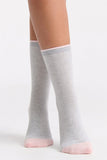 Lina Fine Stripe Crew Sock - Genevieve's Wardrobe