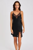 Silk Chemise With Lace
