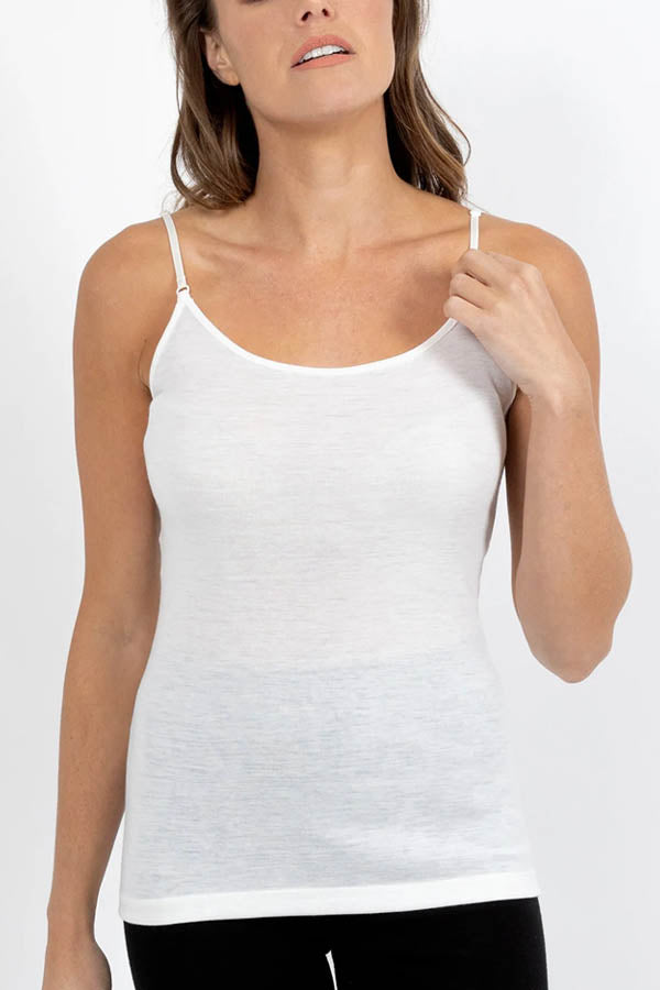 Pure Wool Camisole with Adjustable Straps - Baselayers - Genevieve's Wardrobe