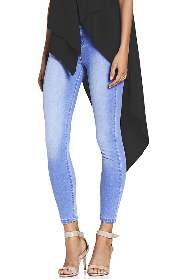 Kate Blue High Waist Jeans - Genevieve's Wardrobe